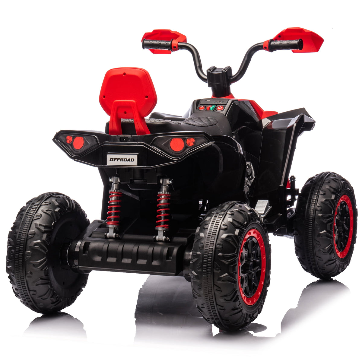 24V 2 Seater 4WD Ride on Toys ATV for Kids 4*200W 4-Wheeler Quad w/ MP3 LED Lights Music, Green